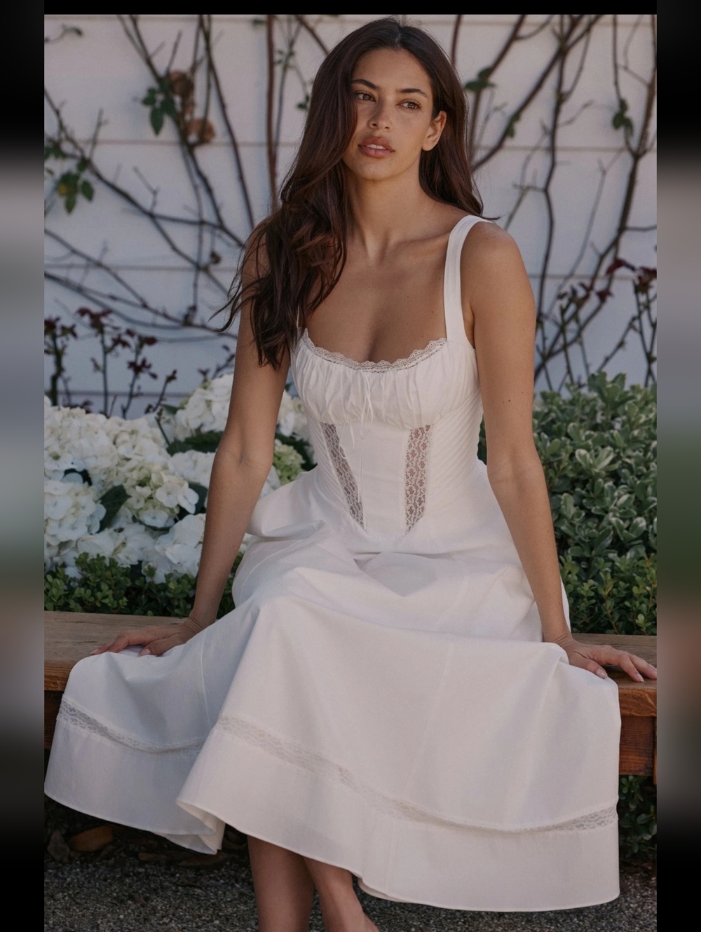 House Of CB Kim Cotton Midi Sundress XS